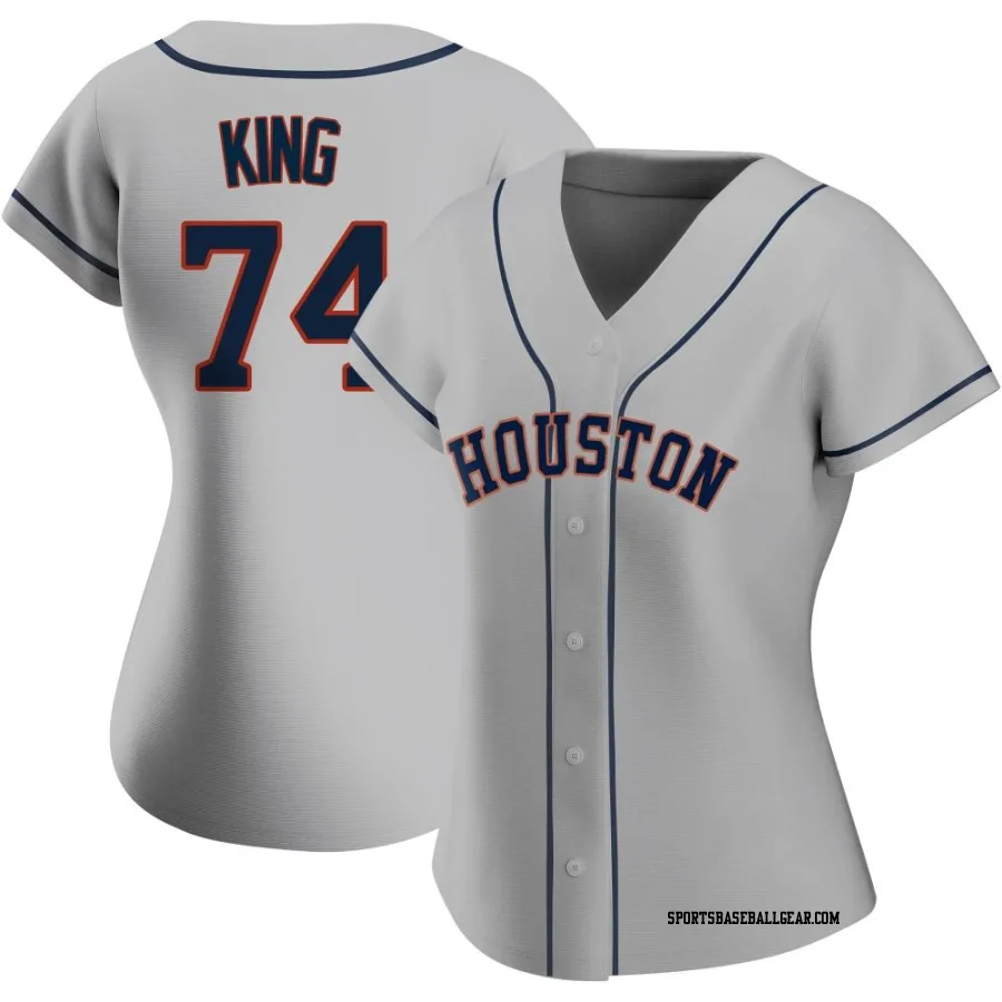 Bryan King Women's Houston Astros Gray Authentic Road 2020 Jersey