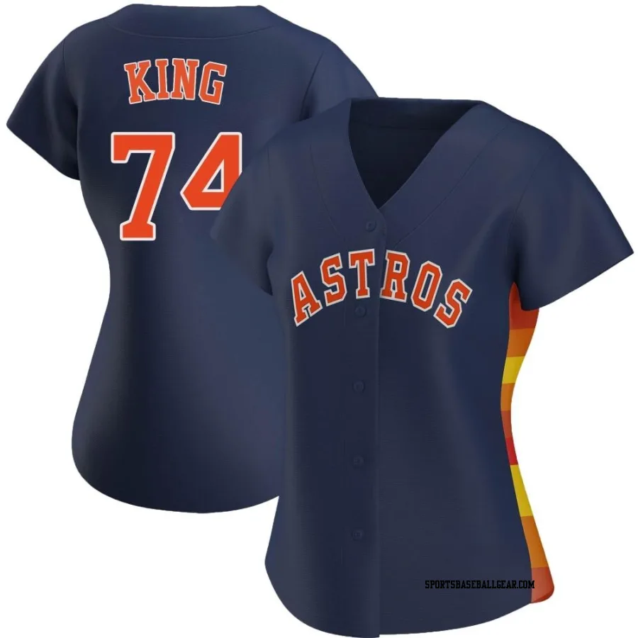 Bryan King Women's Houston Astros Navy Replica Alternate Jersey