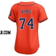 Bryan King Women's Houston Astros Orange Limited Alternate Jersey