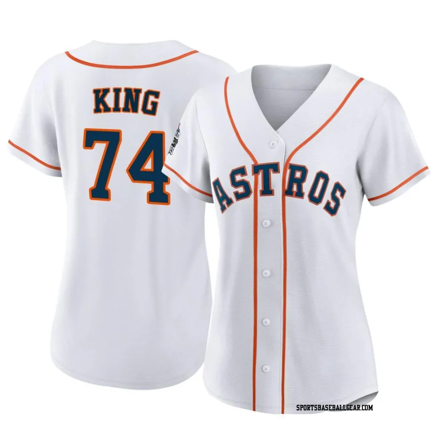 Bryan King Women's Houston Astros White Authentic 2022 World Series Home Jersey