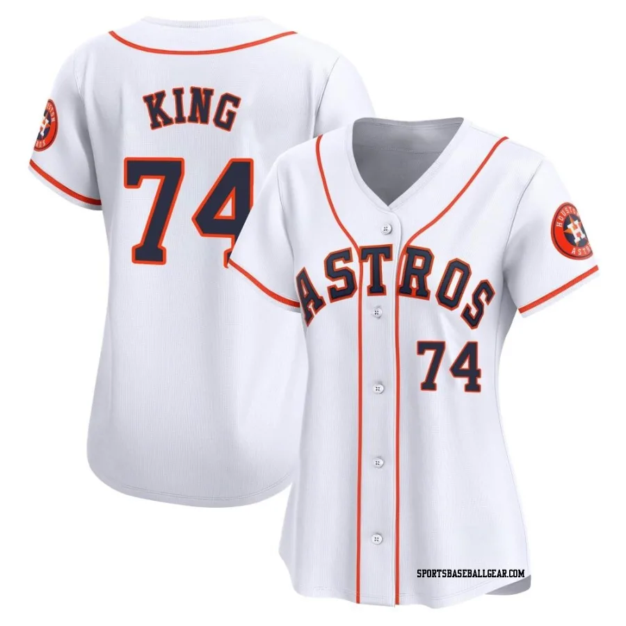 Bryan King Women's Houston Astros White Limited Home Jersey