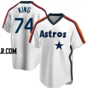 Bryan King Youth Houston Astros White Replica Home Cooperstown Collection Team Jersey