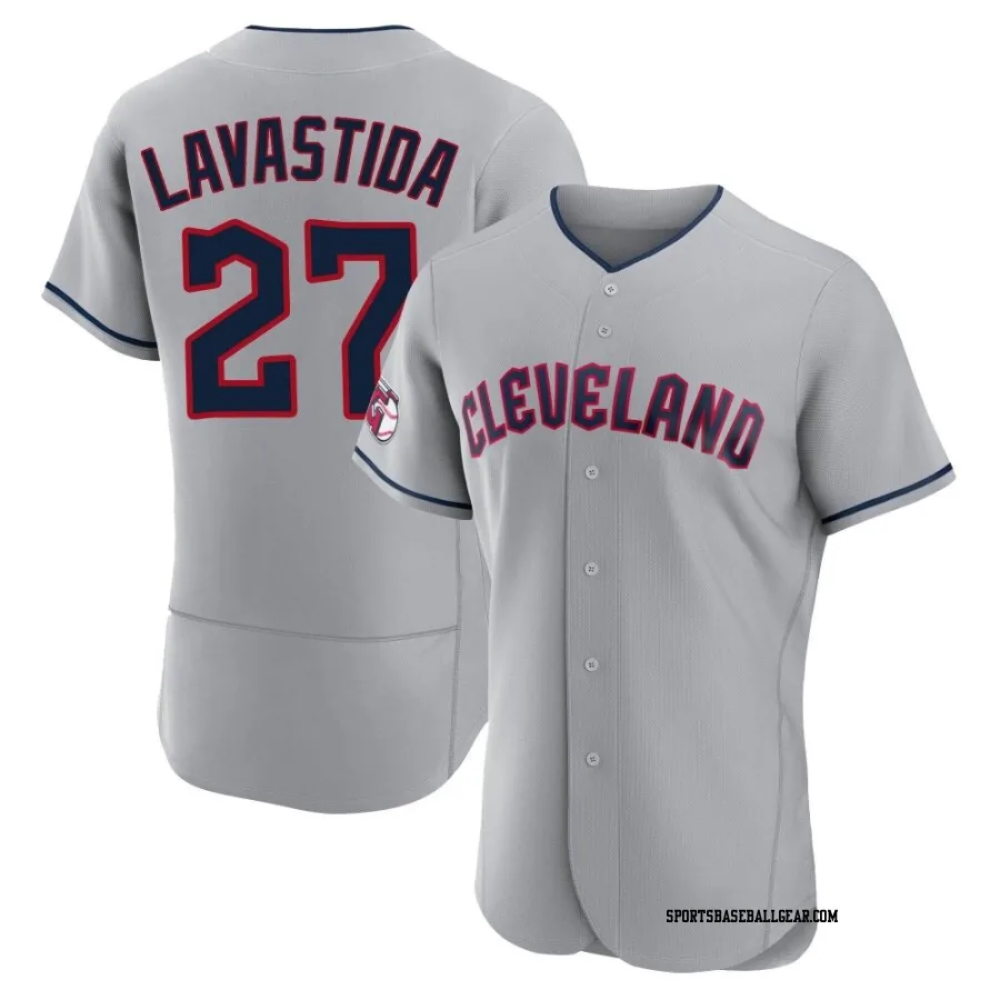 Bryan Lavastida Men's Cleveland Guardians Gray Authentic Road Jersey