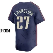 Bryan Lavastida Men's Cleveland Guardians Navy Limited 2024 City Connect Jersey