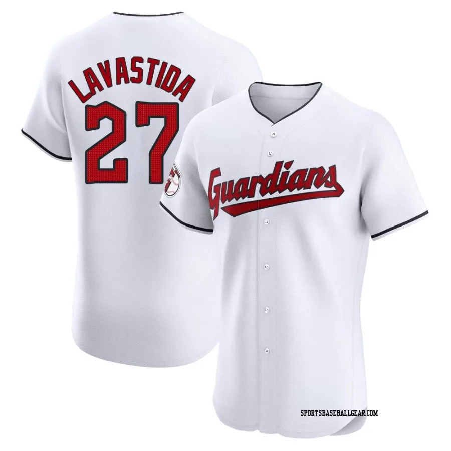 Bryan Lavastida Men's Cleveland Guardians White Elite Home Jersey