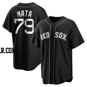 Bryan Mata Men's Boston Red Sox Black/White Replica Jersey