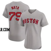 Bryan Mata Men's Boston Red Sox Gray Elite Road Jersey