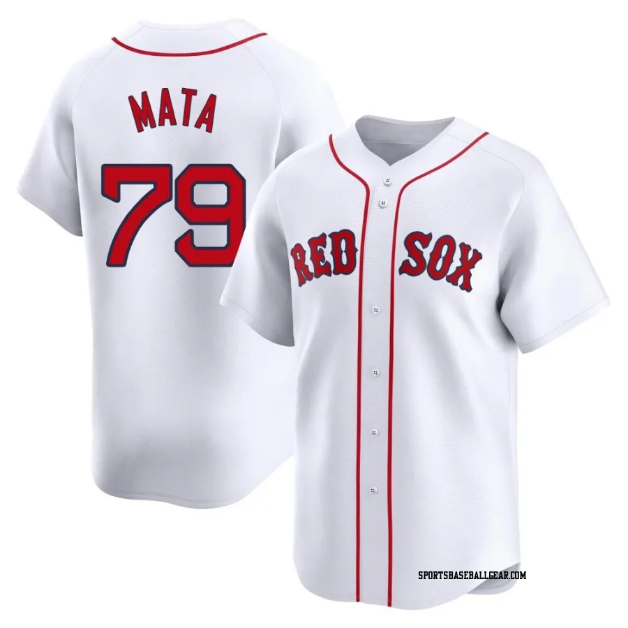 Bryan Mata Men's Boston Red Sox White Limited Home Jersey