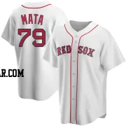 Bryan Mata Men's Boston Red Sox White Replica Home Jersey