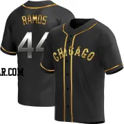 Bryan Ramos Men's Chicago White Sox Black Golden Replica Alternate Jersey