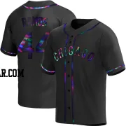 Bryan Ramos Men's Chicago White Sox Black Holographic Replica Alternate Jersey