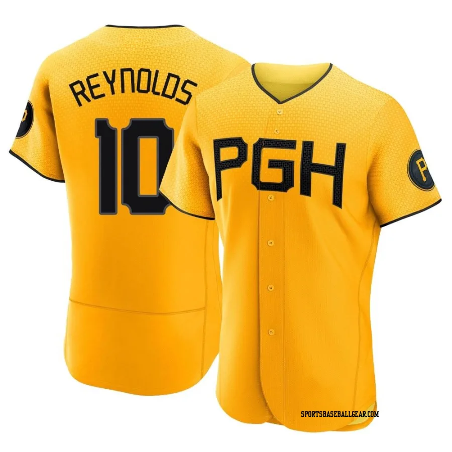 Bryan Reynolds Men's Pittsburgh Pirates Gold Authentic 2023 City Connect Jersey