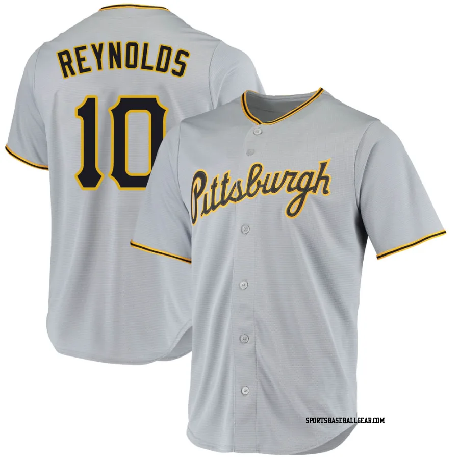 Bryan Reynolds Youth Pittsburgh Pirates Gray Replica Road Jersey