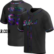 Bryan Sammons Men's Detroit Tigers Black Holographic Replica Alternate Jersey