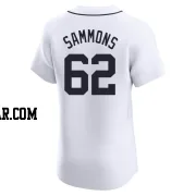 Bryan Sammons Men's Detroit Tigers White Elite Home Jersey