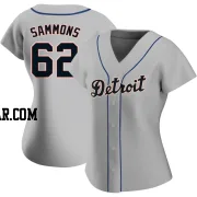 Bryan Sammons Women's Detroit Tigers Gray Authentic Road Jersey