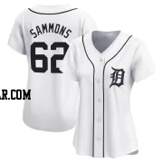 Bryan Sammons Women's Detroit Tigers White Limited Home Jersey