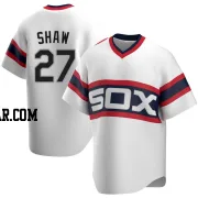 Bryan Shaw Men's Chicago White Sox White Replica Cooperstown Collection Jersey