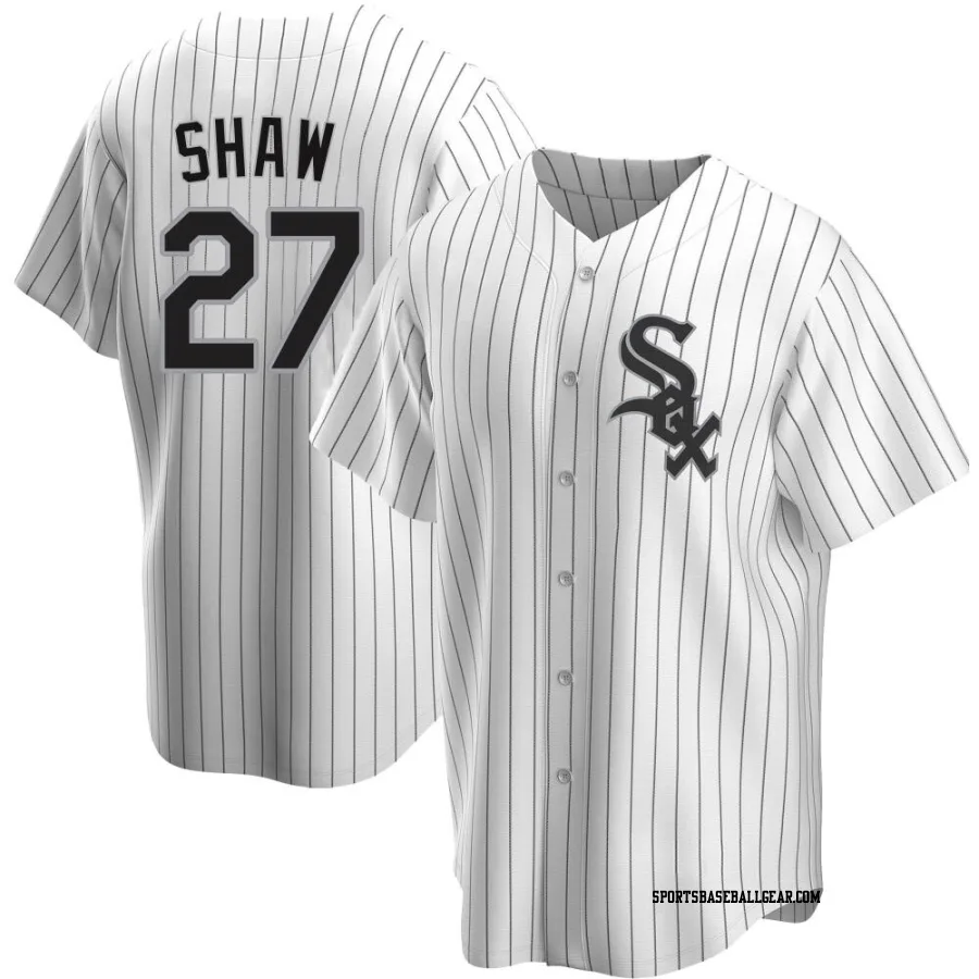 Bryan Shaw Men's Chicago White Sox White Replica Home Jersey