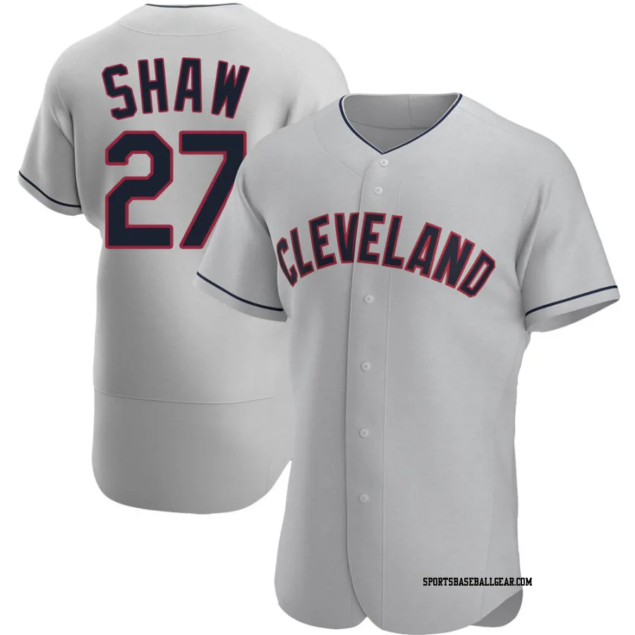 Bryan Shaw Men's Cleveland Guardians Gray Authentic Road Jersey