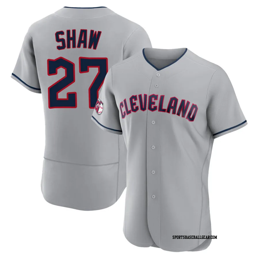 Bryan Shaw Men's Cleveland Guardians Gray Authentic Road Jersey