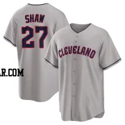 Bryan Shaw Men's Cleveland Guardians Gray Replica Road Jersey