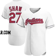 Bryan Shaw Men's Cleveland Guardians White Authentic Home Jersey