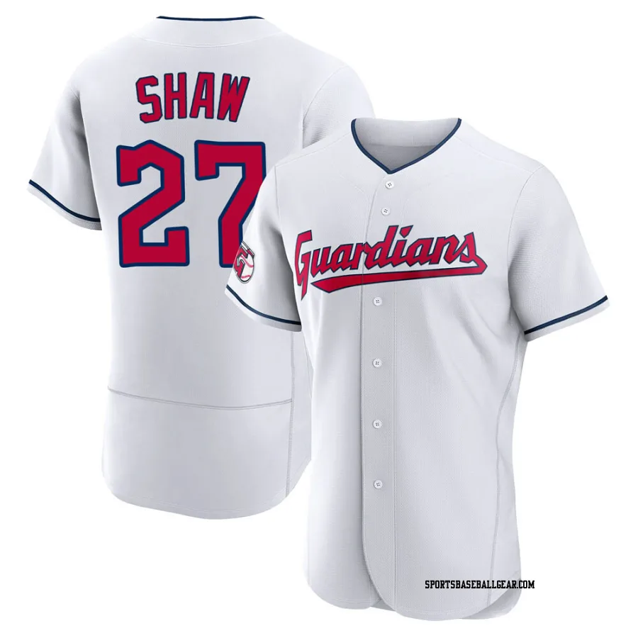 Bryan Shaw Men's Cleveland Guardians White Authentic Home Jersey