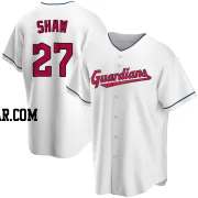 Bryan Shaw Men's Cleveland Guardians White Replica Home Jersey