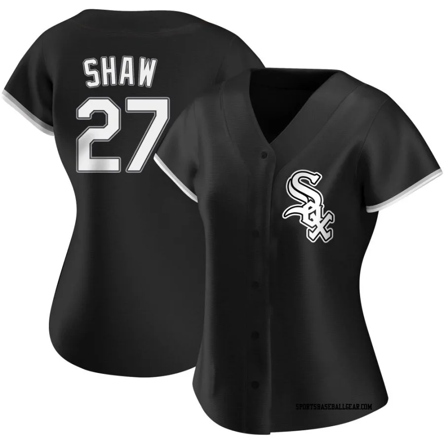 Bryan Shaw Women's Chicago White Sox Black Authentic Alternate Jersey