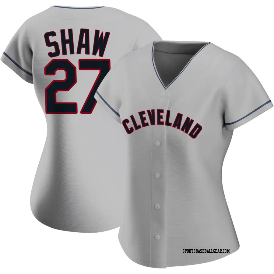 Bryan Shaw Women's Cleveland Guardians Gray Authentic Road Jersey