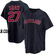 Bryan Shaw Youth Cleveland Guardians Navy Replica Alternate Jersey