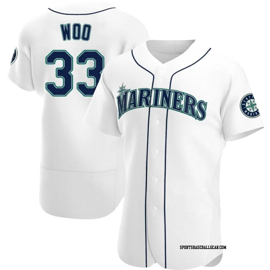 Bryan Woo Men's Seattle Mariners White Authentic Home Jersey