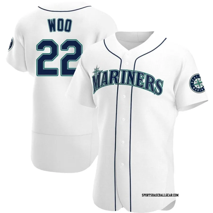 Bryan Woo Men's Seattle Mariners White Authentic Home Jersey