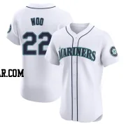 Bryan Woo Men's Seattle Mariners White Elite Home Jersey