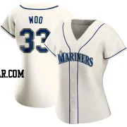 Bryan Woo Women's Seattle Mariners Cream Authentic Alternate Jersey