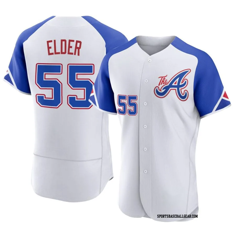 Bryce Elder Men's Atlanta Braves White Authentic 2023 City Connect Jersey