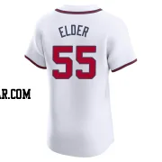 Bryce Elder Men's Atlanta Braves White Elite Home Jersey