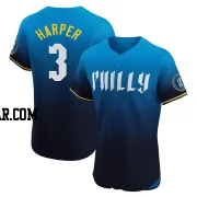 Bryce Harper Men's Philadelphia Phillies Blue Elite 2024 City Connect Jersey