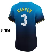 Bryce Harper Men's Philadelphia Phillies Blue Elite 2024 City Connect Jersey