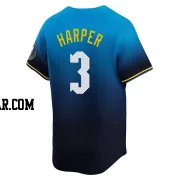 Bryce Harper Men's Philadelphia Phillies Blue Limited 2024 City Connect Jersey