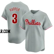 Bryce Harper Men's Philadelphia Phillies Gray Limited Away Jersey