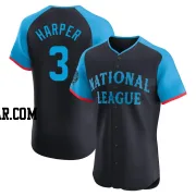 Bryce Harper Men's Philadelphia Phillies Navy Elite National League 2024 All-Star Game Jersey