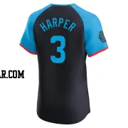 Bryce Harper Men's Philadelphia Phillies Navy Elite National League 2024 All-Star Game Jersey