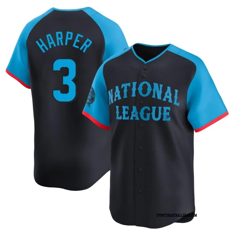 Bryce Harper Men's Philadelphia Phillies Navy Limited National League 2024 All-Star Game Jersey