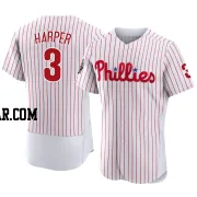 Bryce Harper Men's Philadelphia Phillies White Authentic 2022 World Series Home Jersey