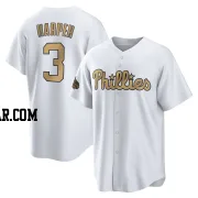 Bryce Harper Men's Philadelphia Phillies White Game Replica 2022 All-Star Jersey