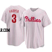 Bryce Harper Men's Philadelphia Phillies White Replica 2022 World Series Home Jersey