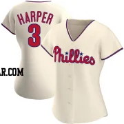 Bryce Harper Women's Philadelphia Phillies Cream Authentic Alternate Jersey