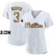 Bryce Harper Women's Philadelphia Phillies White Game Authentic 2022 All-Star Jersey